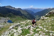 85 Vista sul lago di porcile di sopra, il Pizzo Scala e la Valle Lunga (di Tartano)